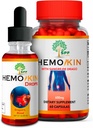 HEMOKIN Capsules & SPF HEMOKIN Drops with Sangre de Drago | Hemorrhoid, Fissure & Yara Yardımı | Isching, Swelling, Pain | Digestive Health & Healing Support | 60 Caps + 2 Oz