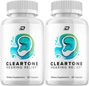 ClearTone Υγιεινή υποστήριξη αυτιών συμπλήρωμα, Clear Tone αυτί δαχτυλίδι ανακούφιση, ClearTne εμβοές θεραπεία, Σύνθετη Formula Clear τόνος για την ακοή Κριτικές υποστήριξη (2 Pack - 120 κάψουλες)
