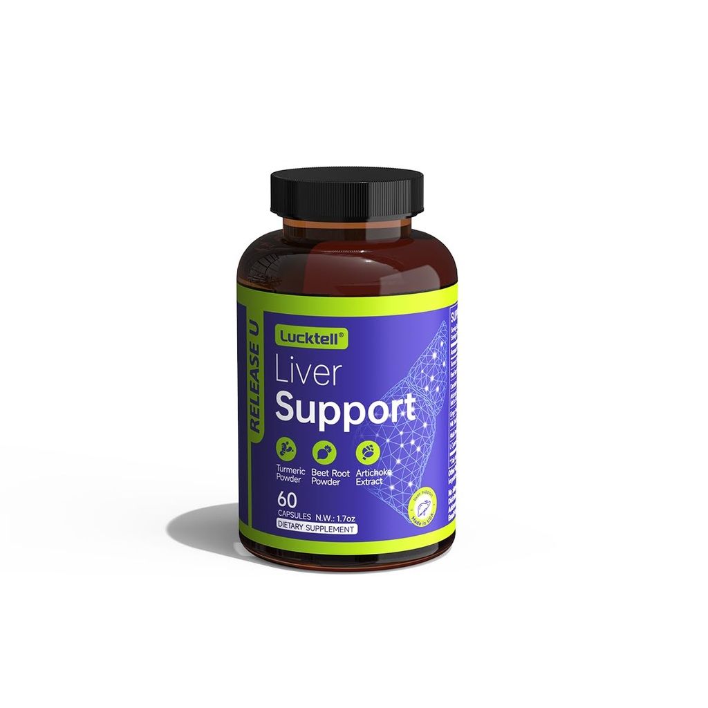 Liver Support Supplement – Liver Cleanse Detox & Repair with Milk Thistle, Turmeric, Dandelion & Artichoke Support | 7in-1 Herbal Formula Liver | 60 Capsules, 30-Day Supply, Made in USA