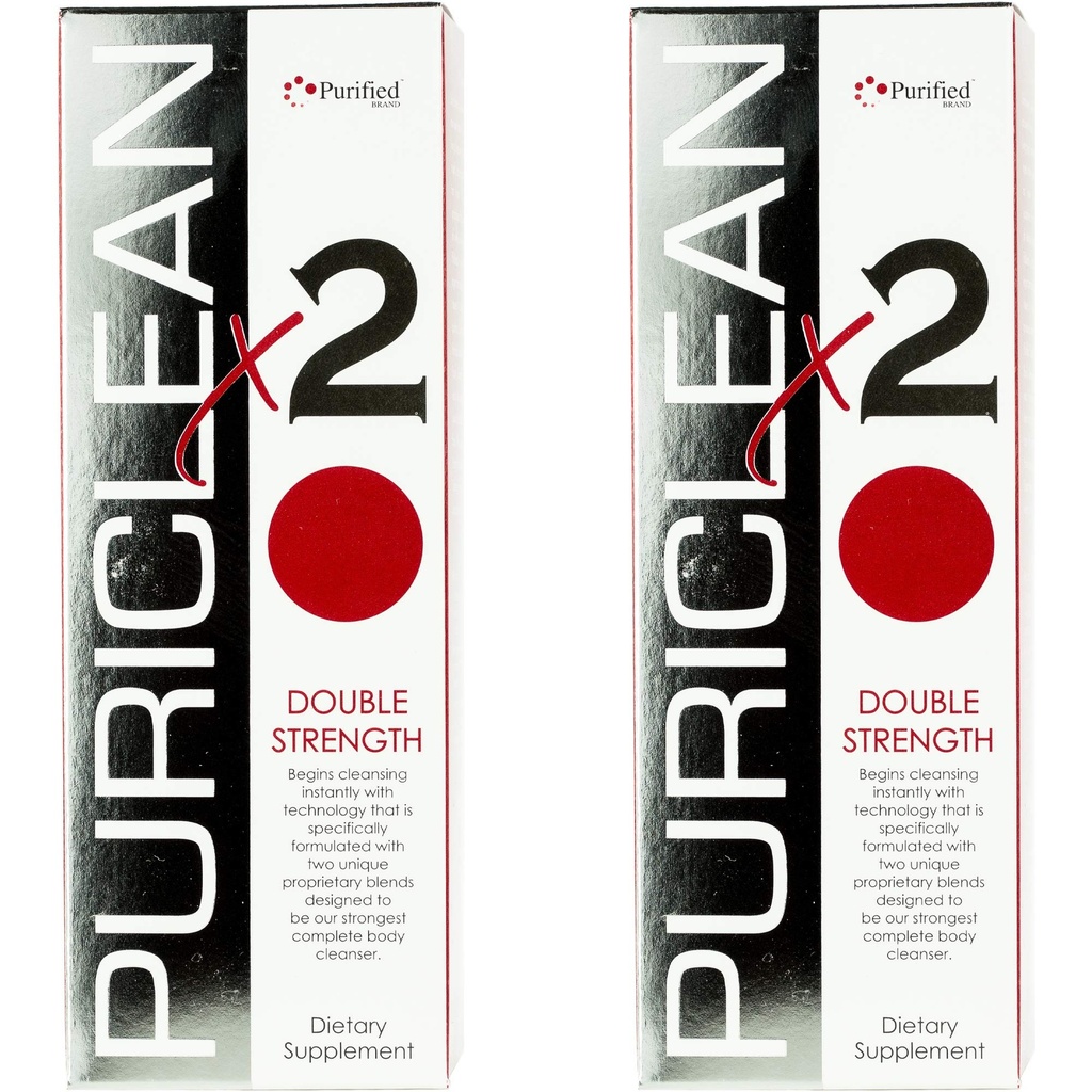 Wellgenix Purite x2 Detox Cleanse - Double Strength Deep System Cleanser - Güçlü Cleanser için İki Benzersiz Perrietary Mixs ile formüle edildi, Take Toxins - 16 oz, 4 Capsules, 2 Pack
