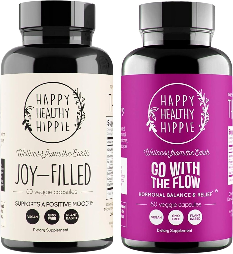 Mutlu Sağlıklı Hippie Olumlu Akış (2-Pack) - Joy-Filled & Go with The Flow