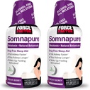 FORCE FACTOR Somnapure, 2Pack, Melatonin, Valerian Root, & Lemon Balm, Sıvı Supplement Asleep Faster, Stay Asleep Longer, ve Wake Up yenilendi, 16oz, 48 Servisler