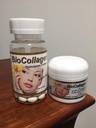 Bio Collagen Hydrolyzed Collagen softgels (1000 mg) & BioCollagen Elastin Antioksi 2 oz (Promotes Health Skin Hair and Nails)