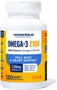 Oceanblue Profesyonel Omega-3 2100-120 ct - Yüksek Lisanslı Triple Strength Burpless Fish Oil with EPA, DHA & DPA - Wild Caught - Orange Flavor, 60 Hizmetler