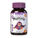 Bluebonnet Nutrition Rainforest Animalz Ολόκληρα τα τρόφιμα με βάση πολλαπλά μασώμενα δισκία, παιδιά πολυβιταμίνη & ορυκτά, βιταμίνη C, D3, σίδηρος, χωρίς γλουτένη, γάλα χωρίς, Kosher, 90 Μασώμενα δισκία, μικτή γεύση
