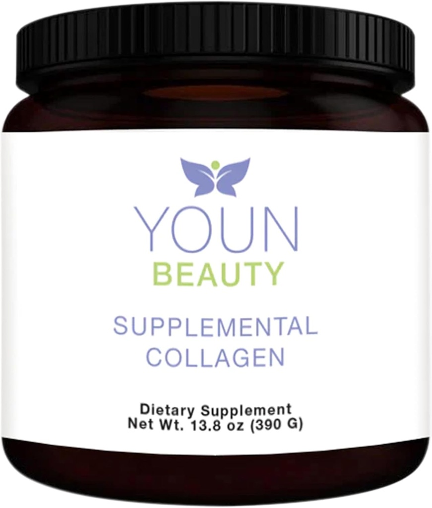 YOUN Beauty Supplemental Collagen Powder by Holistic Plastic Surgeon Dr. Anthony Youn, 30 Υπηρεσίες (Unflavoured) – Fortigel, Fortibone & Verisol Πολυ-Collagen Peptides για την Υγεία του δέρματος