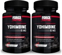 Force Factor Yohimbine συμπλήρωμα για τους άνδρες, Yohimbe Bark Extract με ανώτερη απορρόφηση για την ενίσχυση της απόδοσης, 6mg Yohimbine Bark χάπια με βασικά φυσικά συστατικά, 30 Count (πακέτο του 2)
