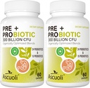 Kadınlar ve Erkekler için Probiyotikler - 300 Milyar CFU, 24 Strains + 15 Organik Herbs Prebiyotikler, Digestive Health, Immune, Gut, Bloating - 120 Vegetarian Capsule (120-Days Supply)