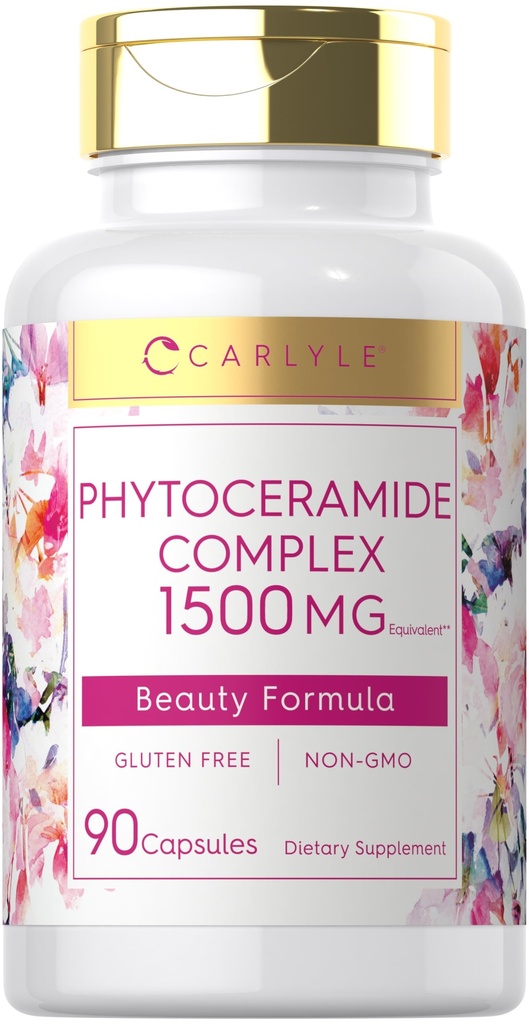 Carlyle Phytoceramid Tamam 1500 mg | 90 Capsules | Organik Sweet Potato | Güzellik Formula Kompleksi | Non-GMO ve Gluten Free Free