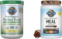 Κήπος Ζωής Super Greens Σκόνη Smoothie & Mix, Probiotics & Digestive Ένζυμα & Ακατέργαστη οργανική αντικατάσταση γεύματος Shakes - Σοκολάτα Plant Based Vegan Protein Powder
