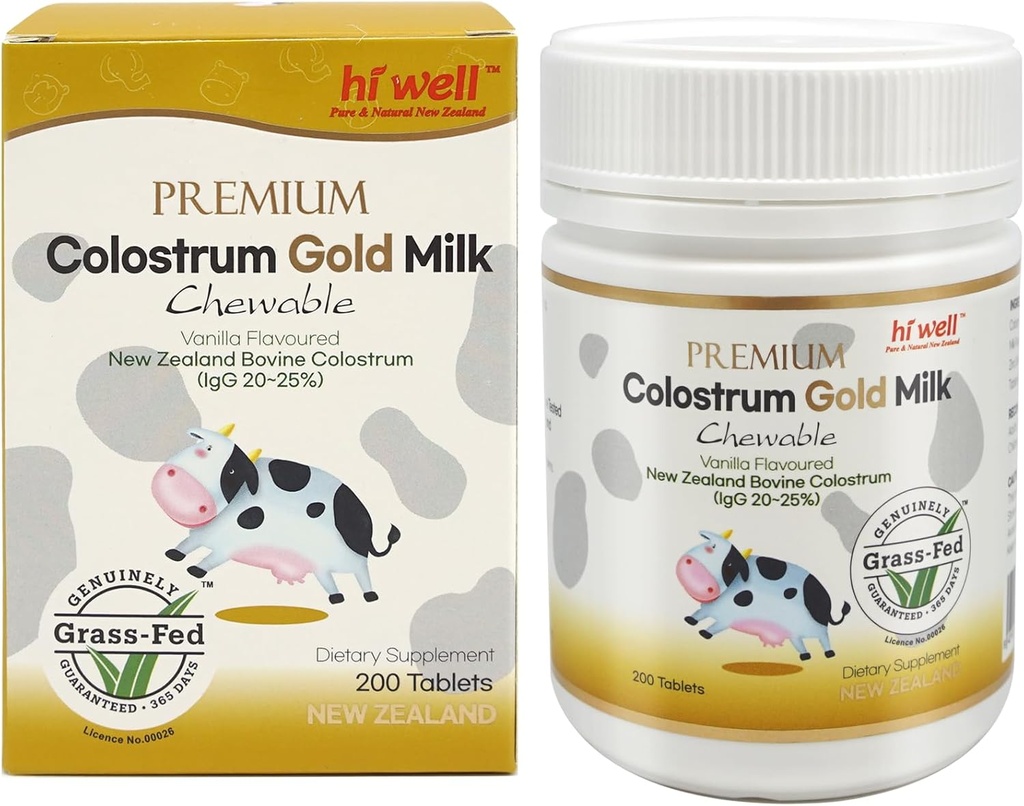 Merhaba Well Premium Grass-Fed Colostrum Gold Milk 200Tablets