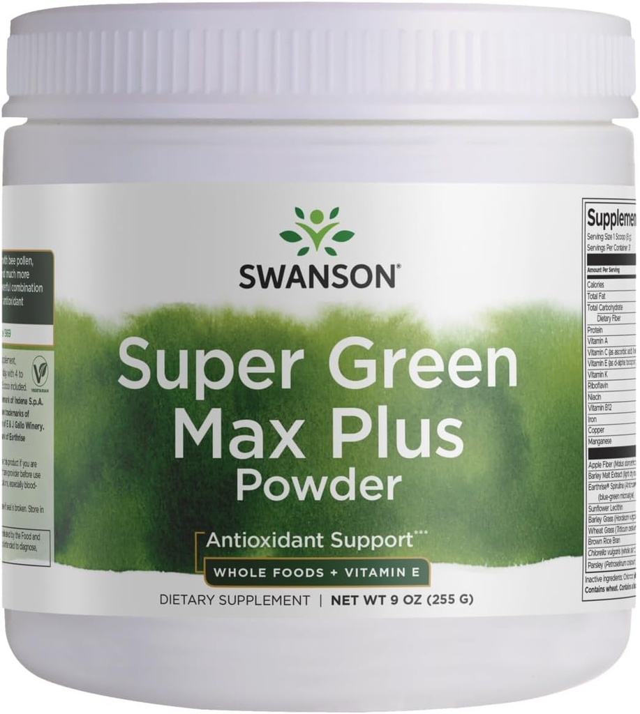 Swanson Super Green Max Plus 9 Ουγγιά (255 g) Pwdr