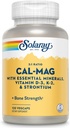 Solaray Cal-Mag with Essential Minerals | Kalsiyum, Magnezyum, Strontium, Vitamins D-3 & K-2 | 30 Serv | 120 VegCaps