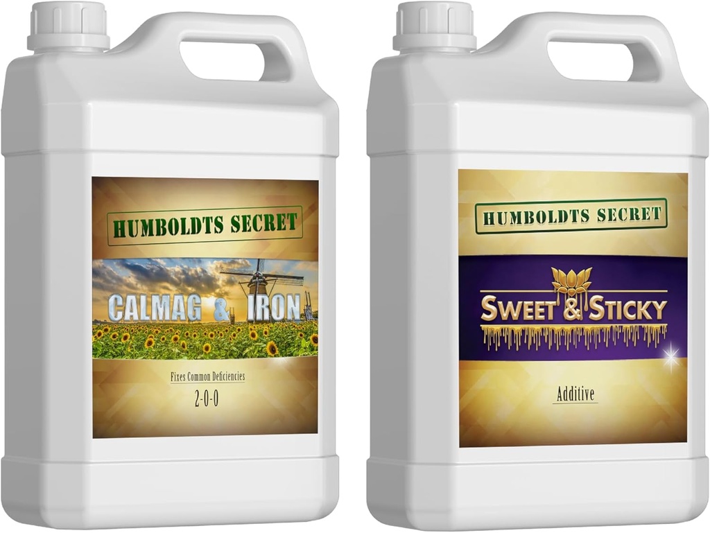 Humboldts Secret Cal & Iron Supplement – Supports Vegetative and Flowering Stage (32 oz) w/Sweet & Sticky – Carbohidrat ve Saccharide Enerji Kaynağı – Bitkiler için Enerji (32 oz)
