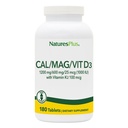 NaturesPlusuba/Magnesium/Vitamin D3 Vitamin K2 ile - Destekler Bone & Immune Health - Vegetarian, Gluten Free - 180 Tablet - 45 Hizmet