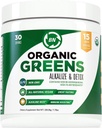 Organik Yeşiller Toz - USDA Organik - GMO - 15 Superfoods - Detox ve Immune Health Faydaları Spirulina, Matcha Green Tea ve Ashwagandha - 30 Hizmet