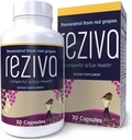 Reziva Resveratrol Supplement - Ultra High Potency & Doctor Formulated - Transresveratrol Supplements - Grapeseed with Resveratrol - For Longevity, Eye Health And, Well General-Being - 30 Veg Capsules