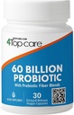 Probiyotiks 60 Milyar CFU - 10 Strains + Organik Prebiyotikler - Immune, Digestive & Gut Health - Supports Occasional Constipation, Diarrhea, Gas & Bloating - for Women & Men (30 Count)