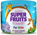 Çocuklar için Super Fruit Gummies 90 Kont Antioksit Yumuşak ve Lezzetli Vegan Gluten Ücretsiz