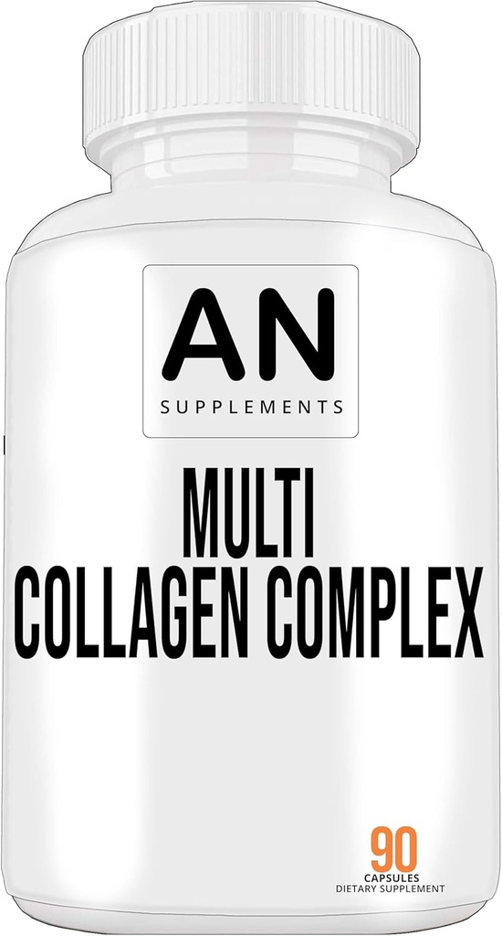 Multi Collagen Komplek Kapsüller - Tip I, II, III, V, & X - Saç için Collagen proteini, Skin, Nails & Ortaklar - Erkekler ve Kadınlar için Collagen Pills - 90 Collagen Capsules