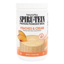 NaturesPlus SPIRU-TEIN Shake - Peaches & Cream Flavor - 1.1 lbs, Spirulina protein Toz - Bitki bazlı Meal Yenileme, Vitaminler ve Mineraller Enerji için - Vejetaryen, Gluten-Free - 15 Hizmet