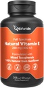 Naturalis Sunflower Vitamin E 268 mg (400 IU) ile Karma Tocopherols | Essential Skin & Immune Support | Non-GMO, Soy & Gluten Free | 60 Softgels