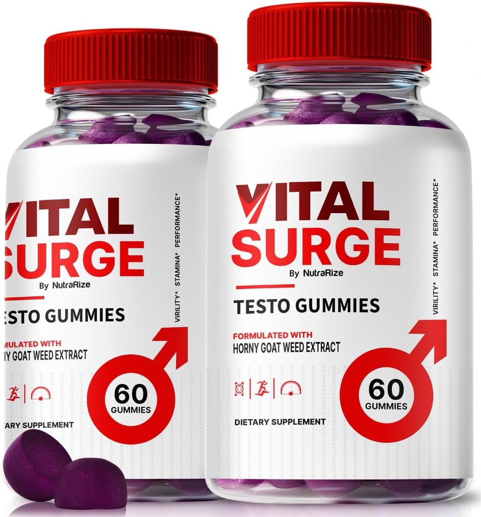 (2 Pack) Vital Cerrah Testo Gummies – Premium VitalSurge Gummies for Men with Clean Materialss to Fuel Drive, Confidence and Daily Performance, Easy-to-Chew Tasty Vital Cerrah ME Gomitas (120 Gummies)