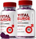 (2 Pack) Vital Surge Testo Gummies – Premium VitalSurge Gummies for Men with Clean Ingredients to Fuel Drive, Confidence and Daily Performance, Easy-to-Chew Tasty Vital Surge ME Gomitas (120 Gummies)