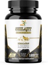 Shilajit Αγνά κάψουλες Ιμαλαΐων (Fulvic Acid Supplement) 1.000mg οργανικού εκχυλίσματος Shilajit ανά υπηρεσία, 120 Count (85+ Trace Minerals, No Fillers, No Binders)