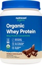 Nutricost Βιολογικό συμπύκνωμα πρωτεΐνης ορού γάλακτος, διπλή σοκολάτα αρωματισμένη, (1LB) - Χωρίς γλουτένη, μη ΓΤΟ