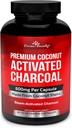 İlahi Bounty Organik Aktif Charcoal Capsules - 600 mg Coconut Charcoal Pills - 90 Veggie Caps