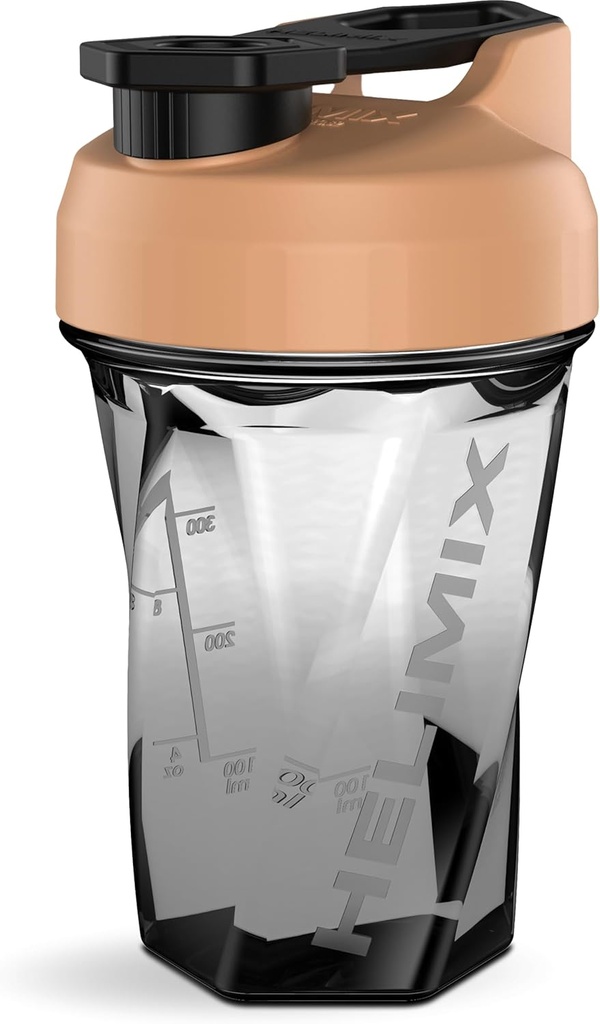 HELIMIX 1.5 Vor Blender Shaker Şişe 20oz | No Blending Ball veya Whisk | ABD Made | Portatif Pre Workout Whey Protein İçecek Shaker Cup | Mixes Cocktails Smoothies Shakes | Top Raf Safe