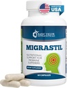Temel Vigor Migrastil Migraine Support Capsules. Ateşfew, Magnezyum, Taurin & Vitamin B1 Migraines Natural Supplement için. ABD'de yapıldı. Vegan ve Gluten Free.