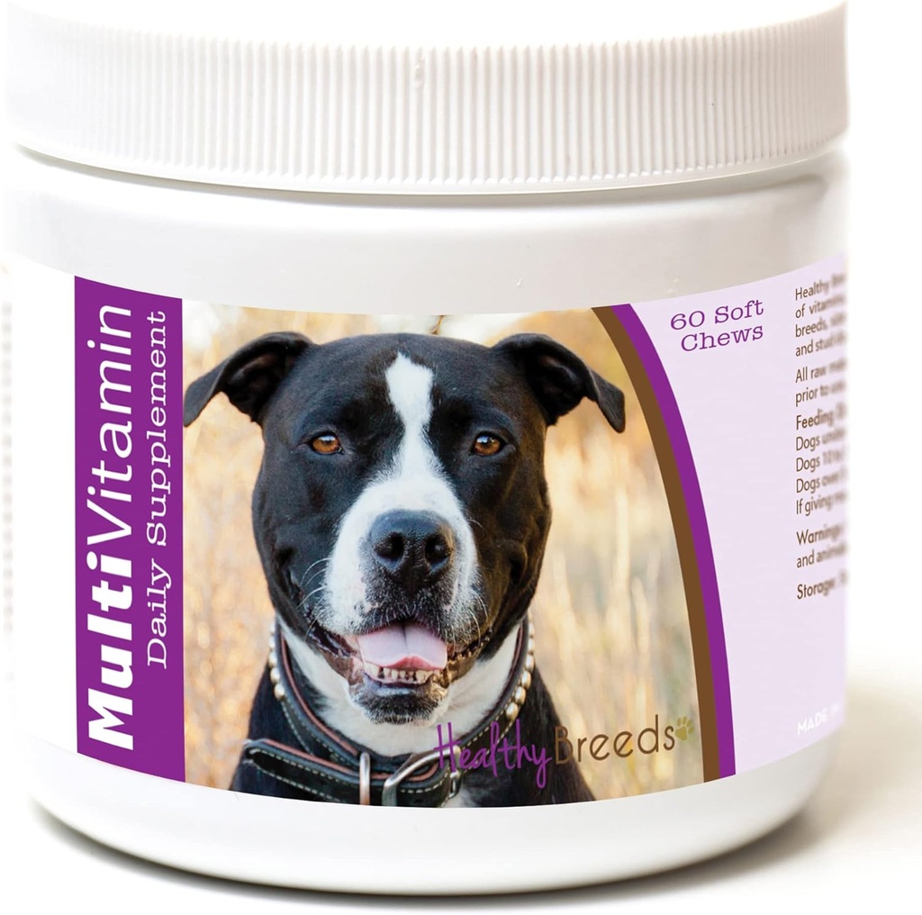 Sağlıklı Breeds Pit Bull Multi-Vitamin Soft Chews 60 Kont