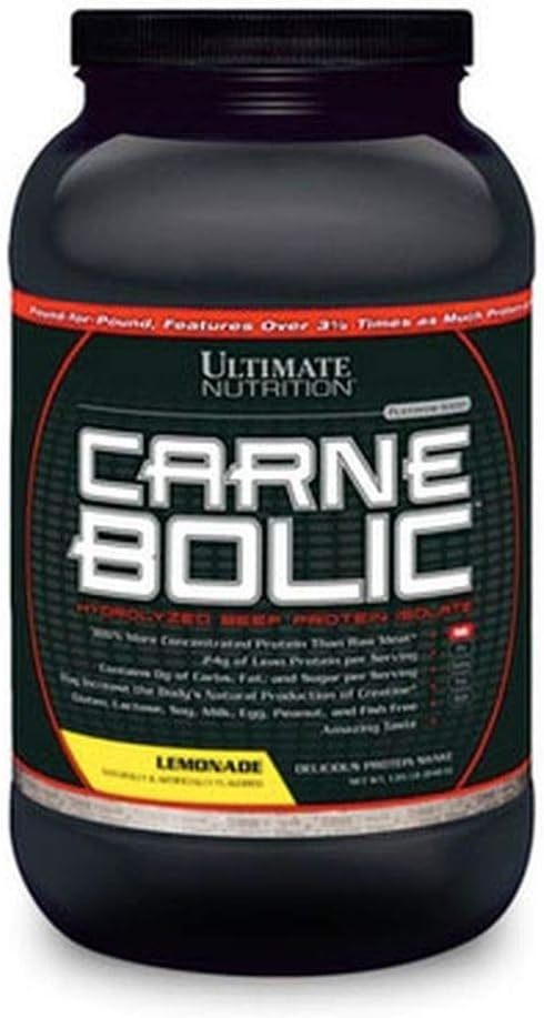 Ultimate Nutrition Carne Bolic Beef Protein Toz, Lactose-Free Protein Shakes, Paleo ve Keto, No Sugar or Carb, Low Calorie Isolate Toz, Hydrolized protein, 30 Hizmet, Orange