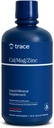 Trace Minerals | Sıvı Cal/Mag/Zinc | Kalsiyum, Magnezyum, çinko, D3 Tamam | Normal Doku, Kas ve Bonek | Natural Strawberry Flavor | 32 hizmet, 32 fl oz.