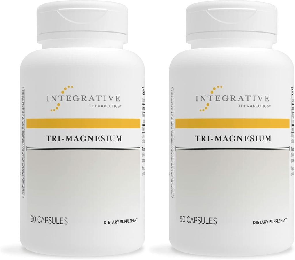 Bütünleştirici Tedaviler Tri-Magnesium - Destek Hücreleri Enerji & Enerji Metabolism * Kalp ve Sinir Sağlığı Desteği için Magnezyum- Supplement* - Süt-Free & Gluten-Free - 180 Capsules (180 Hizmet)