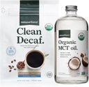 Doğal Kuvvet Organik Temiz Decaf Kahve + Organik MCT Petrol Paketi - 100% Saf Piramit MCTs & Moldova Ücretsiz Kahve - Non-GMO, Keto, Paleo, ve Vegan - 12 Oz ve 32 Oz