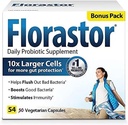 Kadınlar ve Erkekler için Florastor Daily Probiyotik Supplement, Proven to Support Digestive Health, Saccharomyces Boulardii CNCM I-745 (54 Capsules)