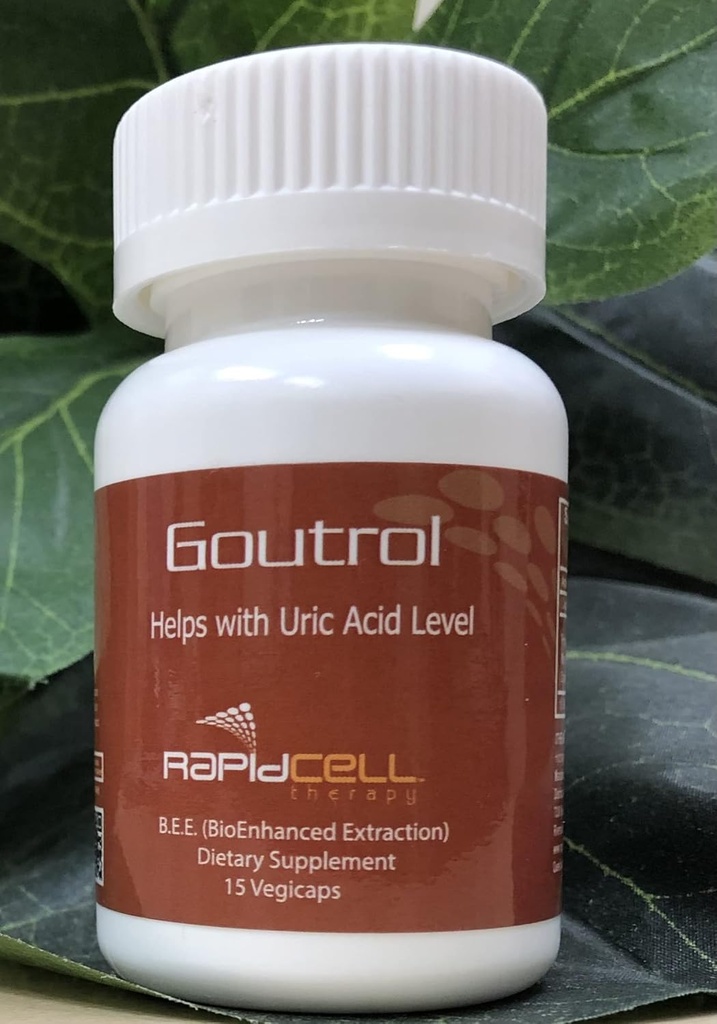 GOUTROL Şişe (15 Capsules/Bottle) Sağlıklı URIC asit Seviye için
