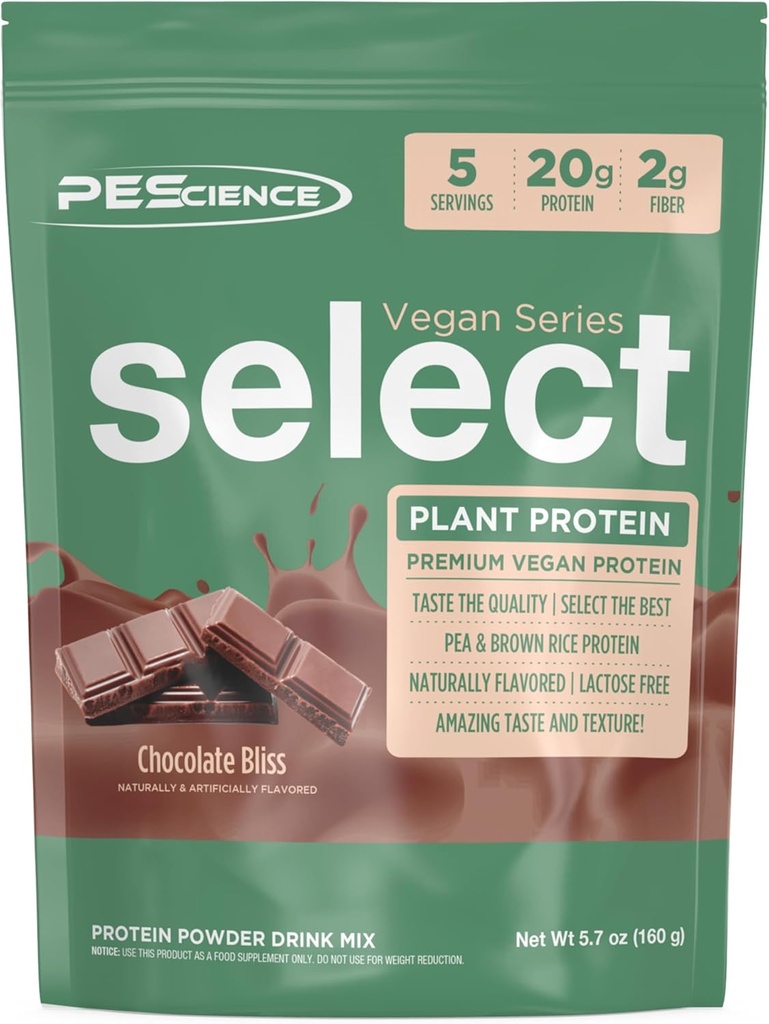 PE Science Select Vegan Protein Toz, Bitki bazlı Protein Toz, Şaşırtıcı Tadı, Smooth Texture, Pea ve Brown Rice Mix, Süt Free, Lactose Free, Gluten Free - Bliss, 5 Hizmet