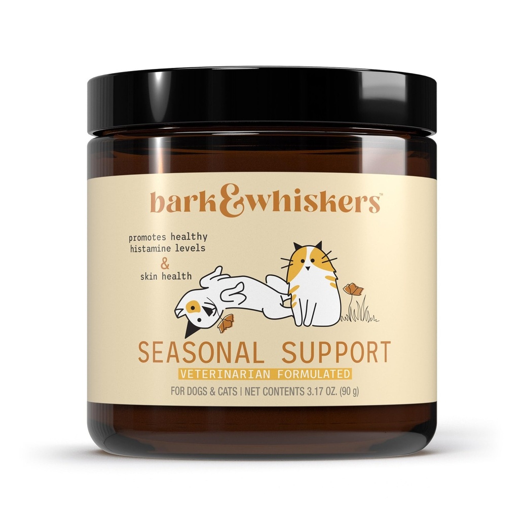 Bark & Whiskers Εποχιακή Υποστήριξη, 3.17 Oz. (90 g), 90 Scoops, Αντιοξειδωτική και Ανοσολογική Υποστήριξη, Κτηνιατρική Formulated, Non-GMO, Dr. Mercola