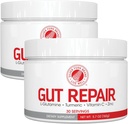 Silver Fern Gut Tamir - Digestive Health Supplement Toz - L-Glutamine, Curcumin, çinko & Ascorbic Asit (2 Tubs - 60 Hizmet)