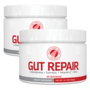 Silver Fern Gut Tamir - Digestive Health Supplement Toz - L-Glutamine, Curcumin, çinko & Ascorbic Asit (2 Tubs - 60 Hizmet)