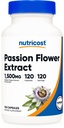 Nutricost Passion Flower Extract (1.500mg Ισοδύναμο) 120 Κάψουλες - Χωρίς γλουτένη, μη ΓΤΟ και φιλικό προς τους χορτοφάγους