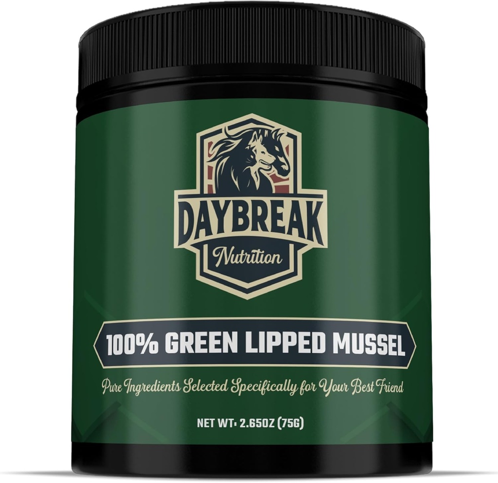 Pure Green Lipped Mussel Toz for Dogs and Cats - 100% Yeni Zelanda Yeşil Lipped Mussels - Anti Inflammatory Supplement & Vitamins - Pet Deal with Arthritis, Joint Pain Relief - 75 Grams