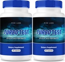 Laboratuvarlar TurboTest Diyetary Pills for Men, TurboTest Capsules for Healthier Body, TurboTest maximum Strength Formula, TurboTest Advanced Supplement Yorumlar (120 Capsules) (Pack of 2)