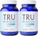 TRU NIAGEN, Anti Aging ve Hücre Rejenerasyonu için patentli NAD Supplement, Niagen, 60 300 mg | Destek Hücreleri Enerji, Beyin, Kas | Nicotinamid Riboside (NR) 2 Günlük | 2 Şişe Al