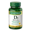 Nature's Bounty Vitamin D3 1000 IU Softgels, Immune Support, Günde 1 Softgel, Gluten Free, 350 Kont Count Count Count Count