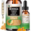 Moringa Drops - Tempmeric Ginger Boswellia for Energy, Skin Health, Gut Health - Yüksek Apsiyon Yeşil Superfood w/Esential Vitamins & Amino Asits